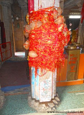 Adhar Stambh in Dadhimati Mata Temple, Goth-Manglod (Nagaur)