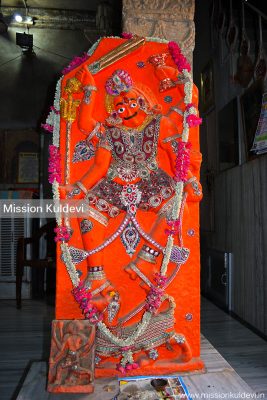 Bhairav in Piplad Mata Temple, Pipar city (Jodhpur)